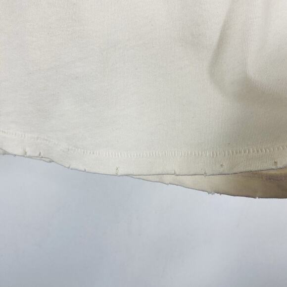 Junk Food Size Small The Band Lineup T-Shirt Tee Cream 100% Cotton Canadian Rock - Picture 5 of 6